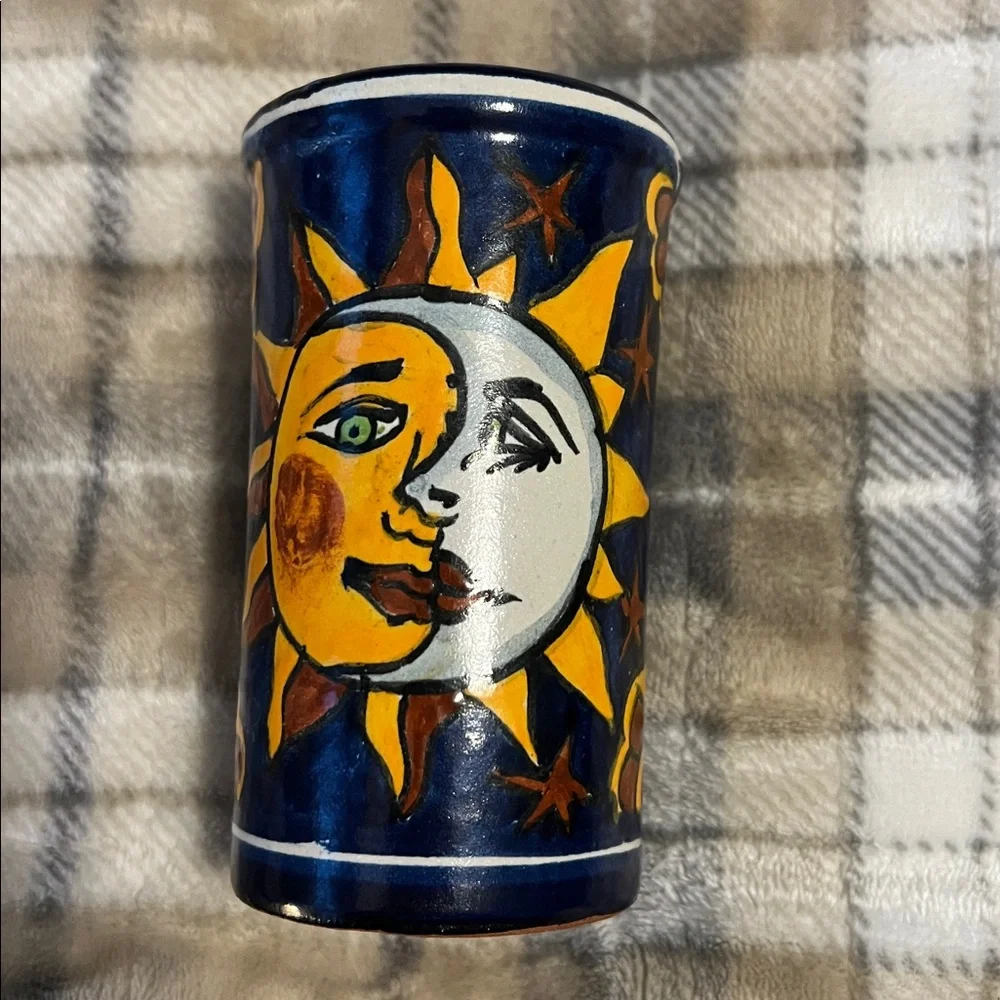 Vintage Sun and Moon Pottery Set